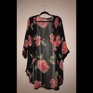 ToTo Collection sheer floral kimono